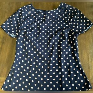 Sweet Salt modest polka dot blouse